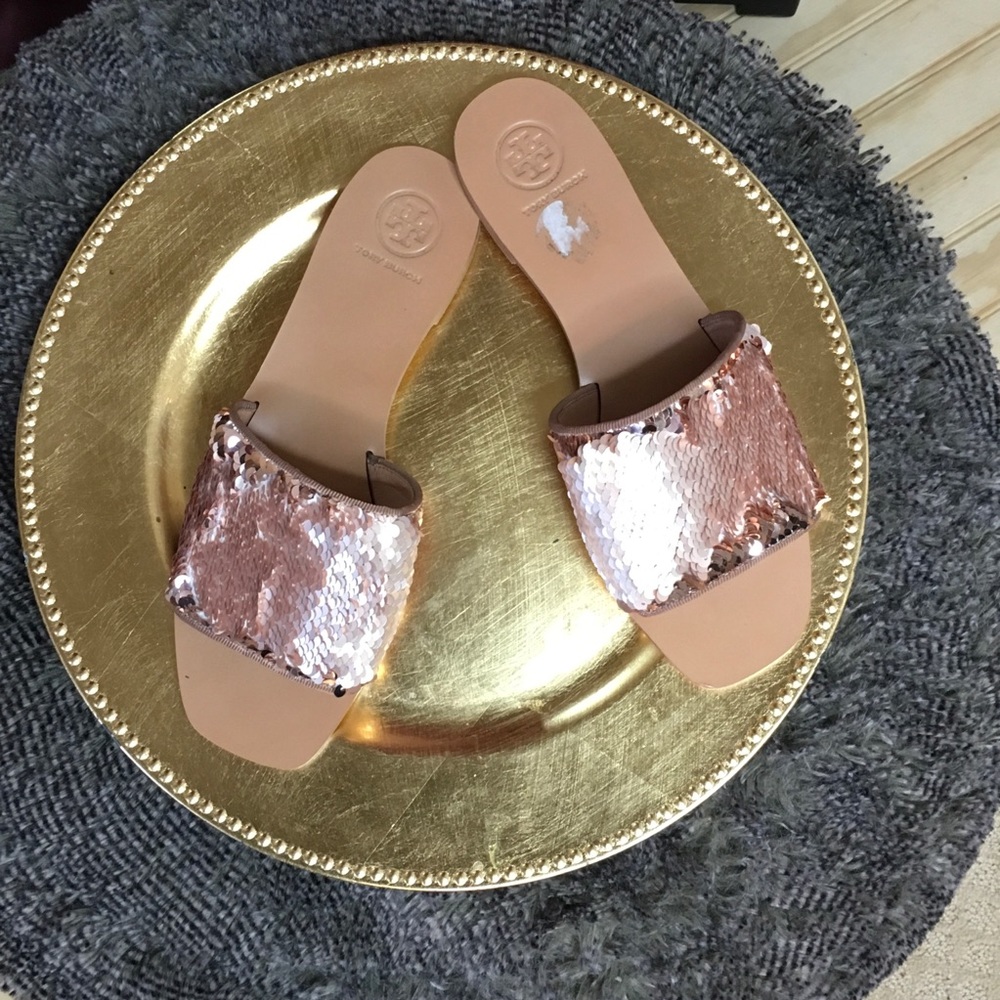 Tory Burch Carter Sequin Slides - image 5
